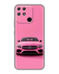 Чохол для Realme NARZO 50A з картинкою «Рожевий Mercedes AMG»