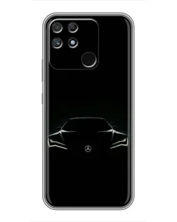 Чохол для Realme NARZO 50A з картинкою «Mercedes — силует авто»