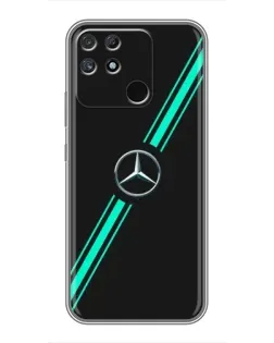 Чохол для Realme NARZO 50A з картинкою «Спортивні лінії Mercedes»