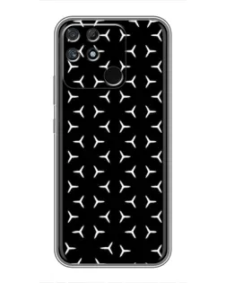 Чохол для Realme NARZO 50A з картинкою «Mercedes паттерн зірок»