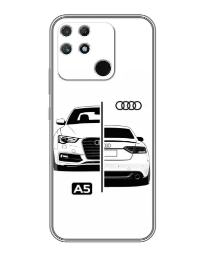 Чехол для Realme NARZO 50A с картинкой «Audi — контрастный дизайн» Чехол для Realme NARZO 50A с картинкой «Audi — контрастный дизайн»