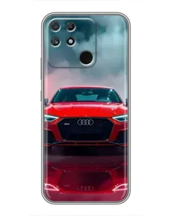 Чохол для Realme NARZO 50A з картинкою «Audi RS — червоний стиль»
