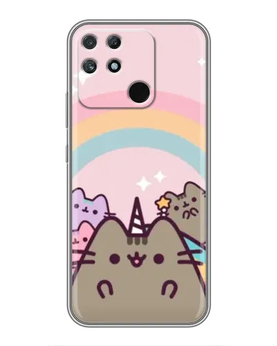 Чехол для Realme NARZO 50A с картинкой «Единорог Pusheen» Чехол для Realme NARZO 50A с картинкой «Единорог Pusheen»
