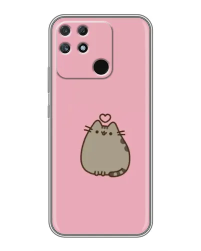 Чехол для Realme NARZO 50A с картинкой «Pusheen сердце» Чехол для Realme NARZO 50A с картинкой «Pusheen сердце»