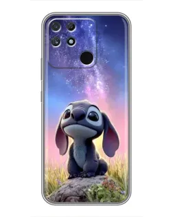 Чехол для Realme NARZO 50A с картинкой «Стич на рассвете» Чехол для Realme NARZO 50A с картинкой «Стич на рассвете»