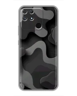 Чохол для Realme NARZO 50A з картинкою «Темний абстрактний камуфляж»