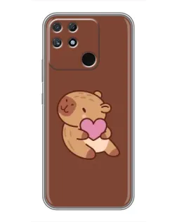 Чохол для Realme NARZO 50A з картинкою «Капібара з серцем» Чохол для Realme NARZO 50A з картинкою «Капібара з серцем»