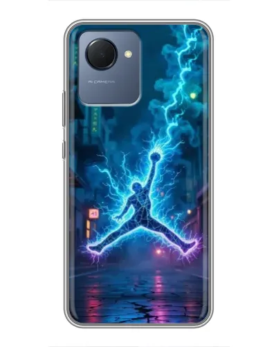 Чехол для Realme NARZO 50i Prime с картинкой «Jordan Gold Jumpman» Чехол для Realme NARZO 50i Prime с картинкой «Jordan Gold Jumpman»