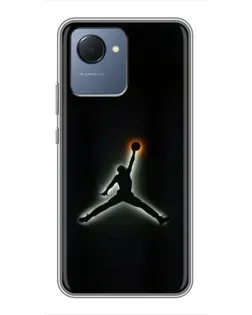 Чехол для Realme NARZO 50i Prime с картинкой «Jordan Gradient Logo» Чехол для Realme NARZO 50i Prime с картинкой «Jordan Gradient Logo»