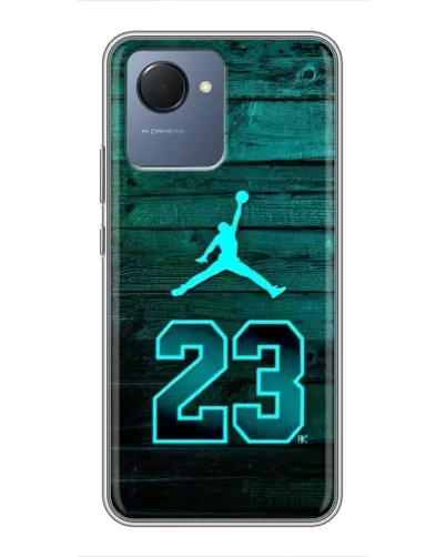 Чехол для Realme NARZO 50i Prime с картинкой «Jordan Cyan 23» Чехол для Realme NARZO 50i Prime с картинкой «Jordan Cyan 23»