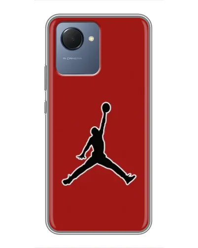 Чехол для Realme NARZO 50i Prime с картинкой «Jordan Red Back» Чехол для Realme NARZO 50i Prime с картинкой «Jordan Red Back»