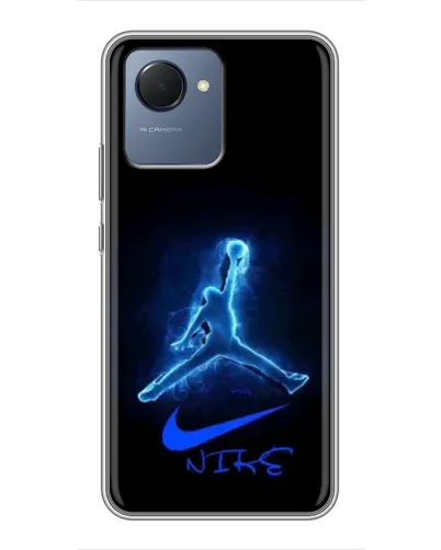 Чехол для Realme NARZO 50i Prime с картинкой «Jordan Neon Blue» Чехол для Realme NARZO 50i Prime с картинкой «Jordan Neon Blue»