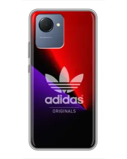 Чехол для Realme NARZO 50i Prime с картинкой «Adidas Red Neon»