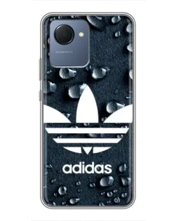 Чехол для Realme NARZO 50i Prime с картинкой «Adidas Trefoil Blue» Чехол для Realme NARZO 50i Prime с картинкой «Adidas Trefoil Blue»