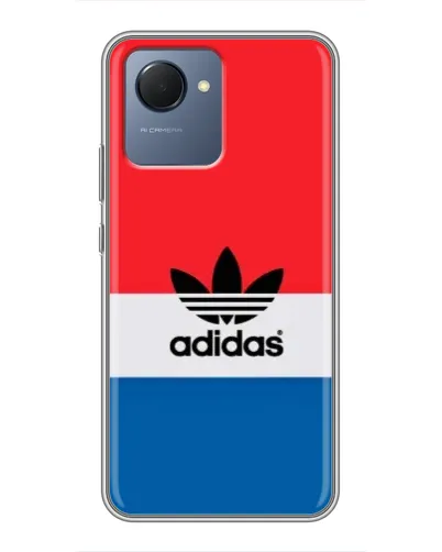 Чехол для Realme NARZO 50i Prime с картинкой «Ретро блоки Adidas»