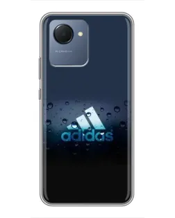 Чехол для Realme NARZO 50i Prime с картинкой «Adidas Water Drops»