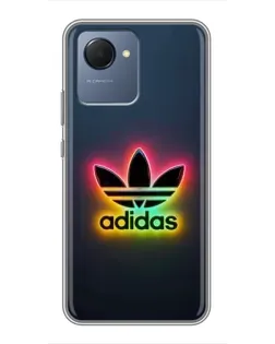 Чехол для Realme NARZO 50i Prime с картинкой «Неоновый Adidas»