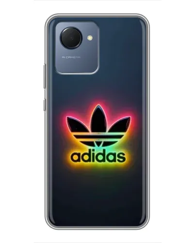 Чехол для Realme NARZO 50i Prime с картинкой «Неоновый Adidas»