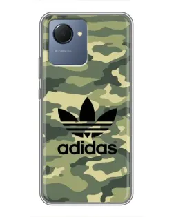 Чехол для Realme NARZO 50i Prime с картинкой «Милитари стиль Adidas»