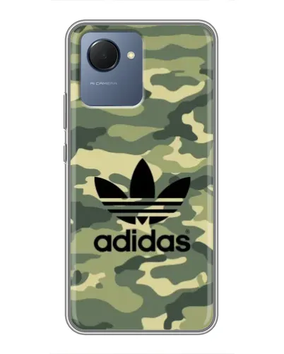 Чехол для Realme NARZO 50i Prime с картинкой «Милитари стиль Adidas»