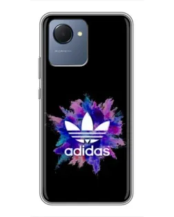 Чехол для Realme NARZO 50i Prime с картинкой «Взрыв красок Adidas»