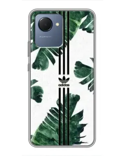 Чехол для Realme NARZO 50i Prime с картинкой «Пальмовые листья адидас»