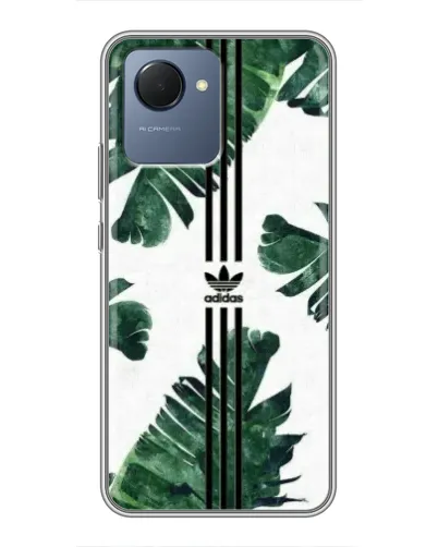 Чехол для Realme NARZO 50i Prime с картинкой «Пальмовые листья адидас»