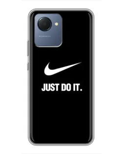 Чехол для Realme NARZO 50i Prime с картинкой «Классический принт Nike»