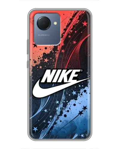 Чехол для Realme NARZO 50i Prime с картинкой «Градиентный принт Найк» Чехол для Realme NARZO 50i Prime с картинкой «Градиентный принт Найк»