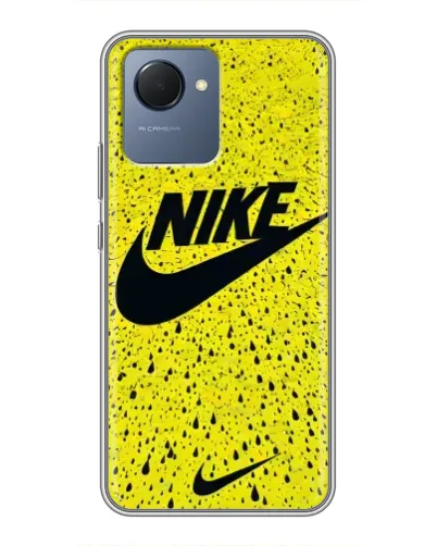 Чехол для Realme NARZO 50i Prime с картинкой «Желтый текстурный Nike» Чехол для Realme NARZO 50i Prime с картинкой «Желтый текстурный Nike»