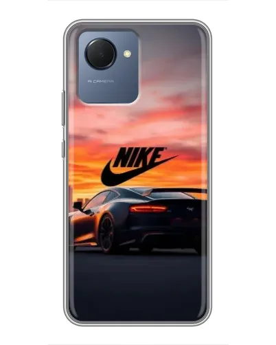 Чехол для Realme NARZO 50i Prime с картинкой «Nike и суперкар» Чехол для Realme NARZO 50i Prime с картинкой «Nike и суперкар»