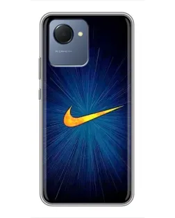 Чехол для Realme NARZO 50i Prime с картинкой «Синий пульс Nike»