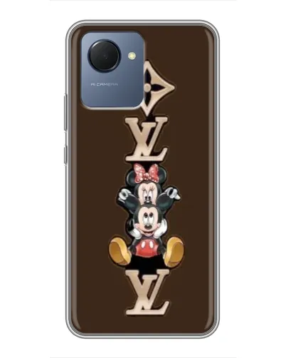 Чехол для Realme NARZO 50i Prime с картинкой «LV и Микки Маус»