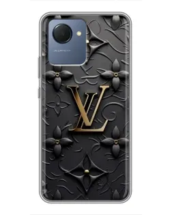 Чехол для Realme NARZO 50i Prime с картинкой «Кожаная текстура LV»