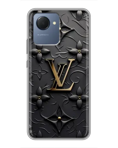 Чехол для Realme NARZO 50i Prime с картинкой «Кожаная текстура LV»