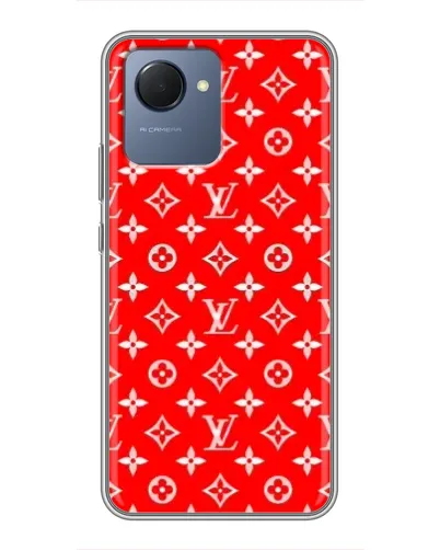 Чехол для Realme NARZO 50i Prime с картинкой «Яркий паттерн LV»