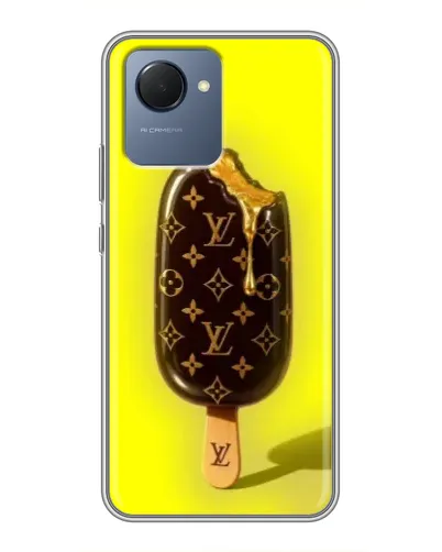 Чехол для Realme NARZO 50i Prime с картинкой «Мороженое от LV»