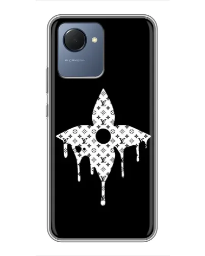 Чехол для Realme NARZO 50i Prime с картинкой «Цветочная монограмма»