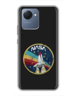 Чехол для Realme NARZO 50i Prime с картинкой «NASA — эмблема миссии» Чехол для Realme NARZO 50i Prime с картинкой «NASA — эмблема миссии»