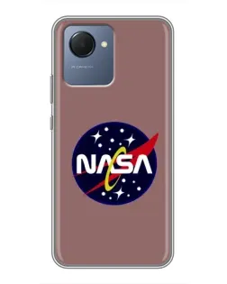 Чехол для Realme NARZO 50i Prime с картинкой «NASA — ретро космос»