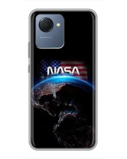 Чехол для Realme NARZO 50i Prime с картинкой «Земля из космоса NASA»