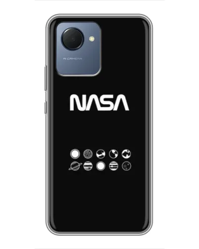 Чехол для Realme NARZO 50i Prime с картинкой «NASA — технический принт» Чехол для Realme NARZO 50i Prime с картинкой «NASA — технический принт»