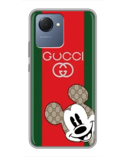 Чехол для Realme NARZO 50i Prime с картинкой «Gucci — полосы и Микки» Чехол для Realme NARZO 50i Prime с картинкой «Gucci — полосы и Микки»