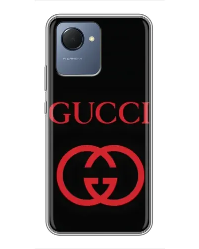 Чехол для Realme NARZO 50i Prime с картинкой «Gucci — красный логотип» Чехол для Realme NARZO 50i Prime с картинкой «Gucci — красный логотип»