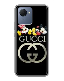 Чехол для Realme NARZO 50i Prime с картинкой «Gucci — герои Disney»