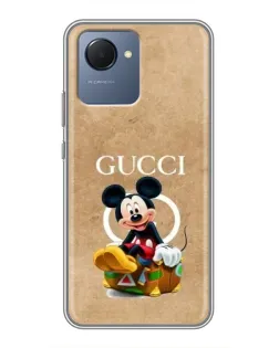 Чехол для Realme NARZO 50i Prime с картинкой «Микки Маус Gucci — крафт»