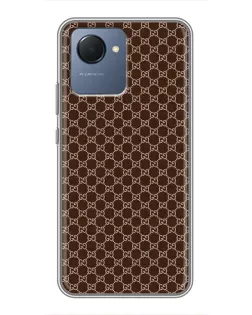 Чохол для Realme NARZO 50i Prime з картинкою «Gucci — шоколадна сітка»