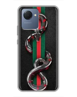 Чохол для Realme NARZO 50i Prime з картинкою «Gucci — змія на смузі»