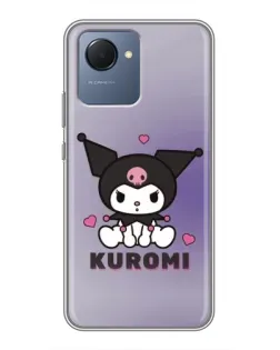 Чехол для Realme NARZO 50i Prime с картинкой «Kuromi — фиолетовый арт» Чехол для Realme NARZO 50i Prime с картинкой «Kuromi — фиолетовый арт»