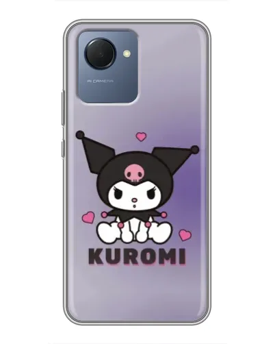 Чехол для Realme NARZO 50i Prime с картинкой «Kuromi — фиолетовый арт» Чехол для Realme NARZO 50i Prime с картинкой «Kuromi — фиолетовый арт»